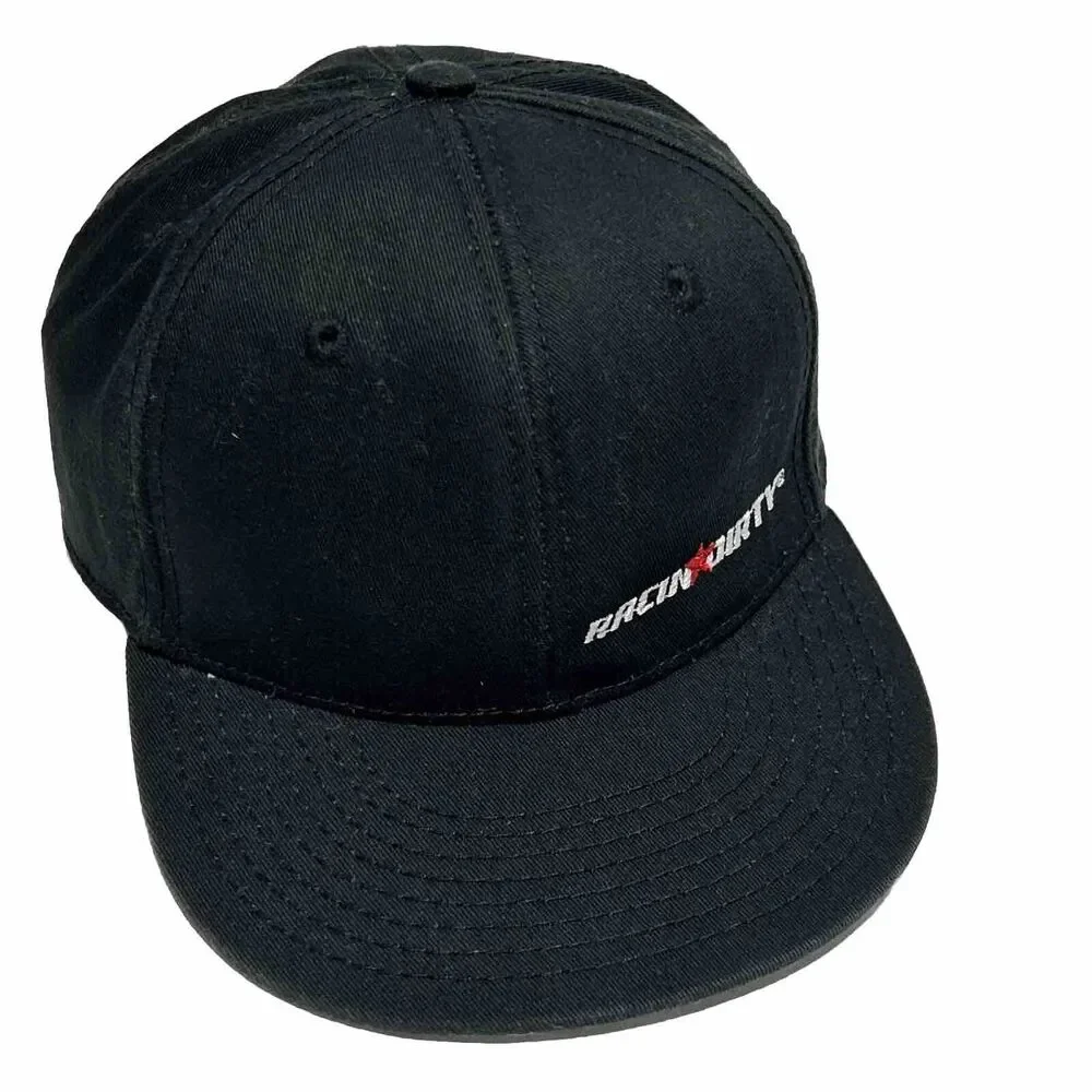 Racin Dirty Youth Hat Snapback Adjustable Ball Cap Baseball Black Red Star